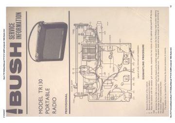 Bush-TR130(BushManual-TP1618 ;Provisional)-1965.Radio preview